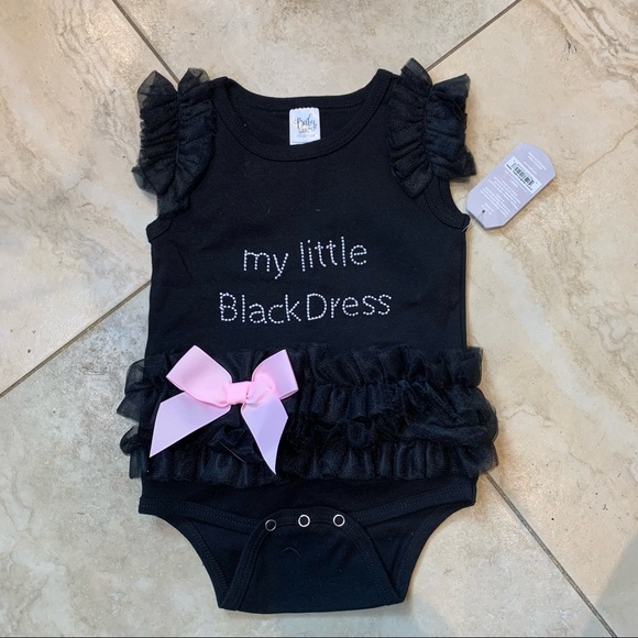 Baby Ganz My Little Black Dress Onesie - Picture 1 of 6